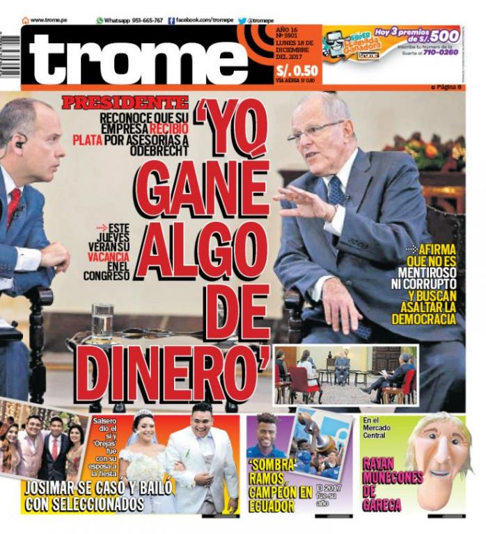 PPK en la cuerda floja: no convenció a periodistas. Reconoce que recibió dinero de Odebrecht