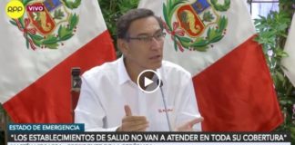 «Estamos en la tercera fase, que es el contagio comunitario» dijo Presidente del Perú