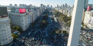 Masivo banderazo en todo el paÃs contra el Gobierno Argentino