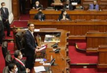 Congreso peruano aprueba nueva moción de vacancia contra Presidente Vizcarra