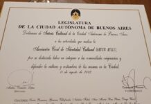Legislatura de la Ciudad de Buenos Aires declara de interés la labor de la asociación peruana Hatun Ayllu
