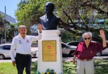 El candidato Aprista al senado Dr Carlos Tello visitó Argentina