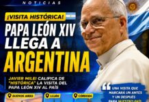 El Papa León XIV visitará la Argentina del 8 al 11 de noviembre