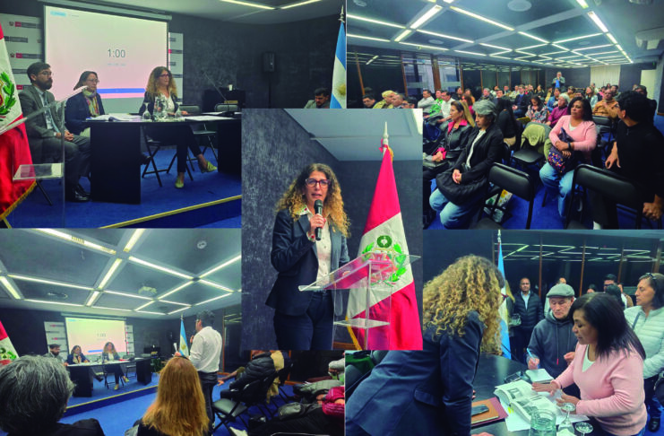 Cónsul Peruana Gianninna Astolfi se reunió con representantes de asociaciones peruanas